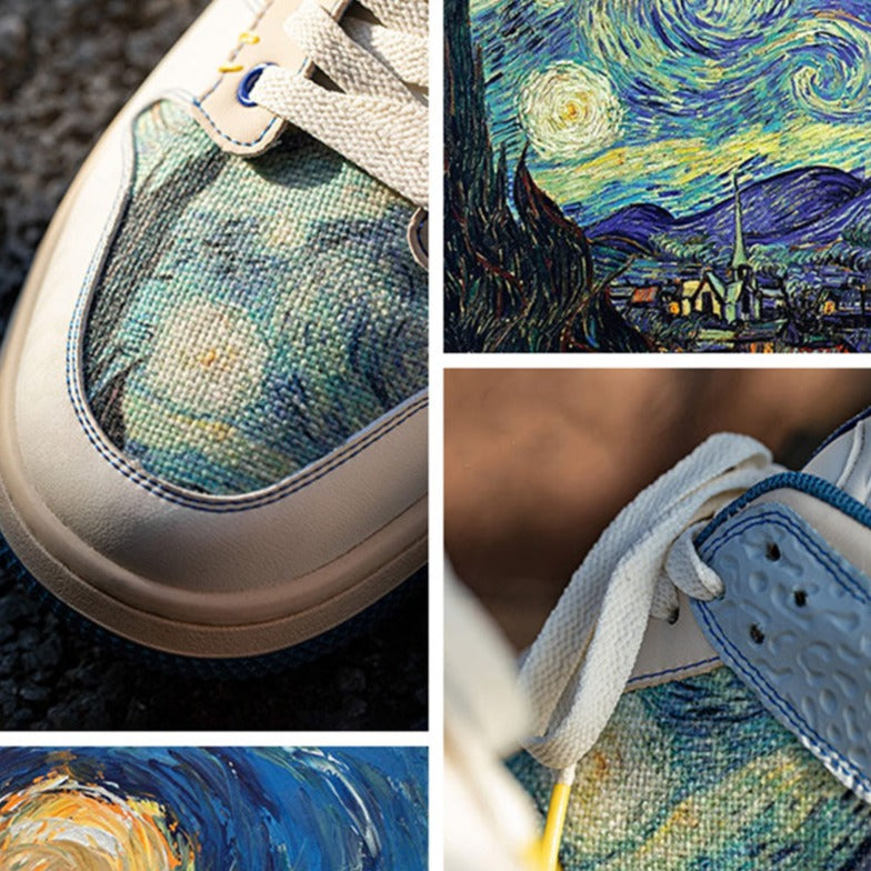 Sapatilhas Starry Night inspiradas em Van Gogh