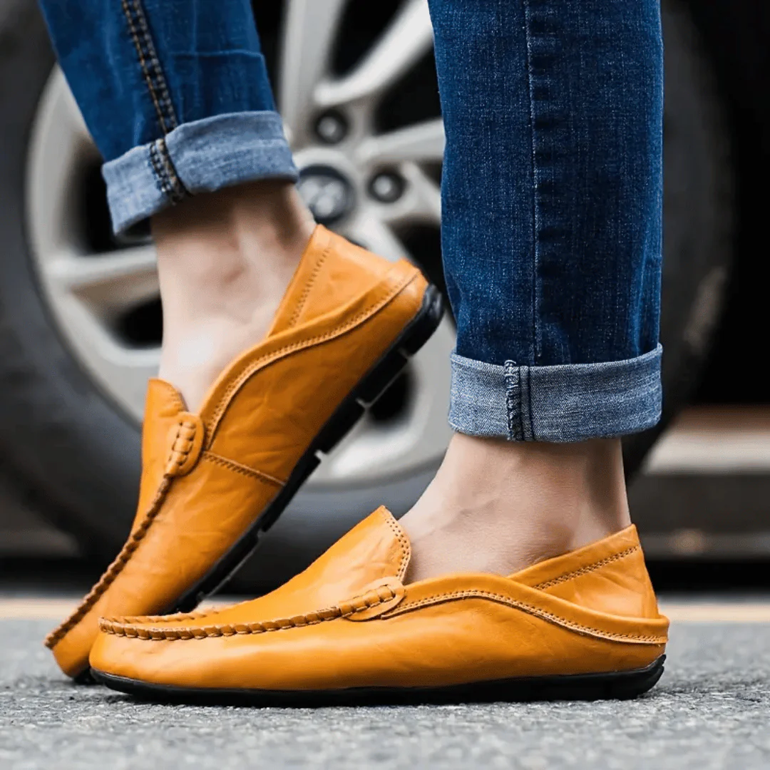 Lloyd™ | Mocasini casual din piele lucrată manual