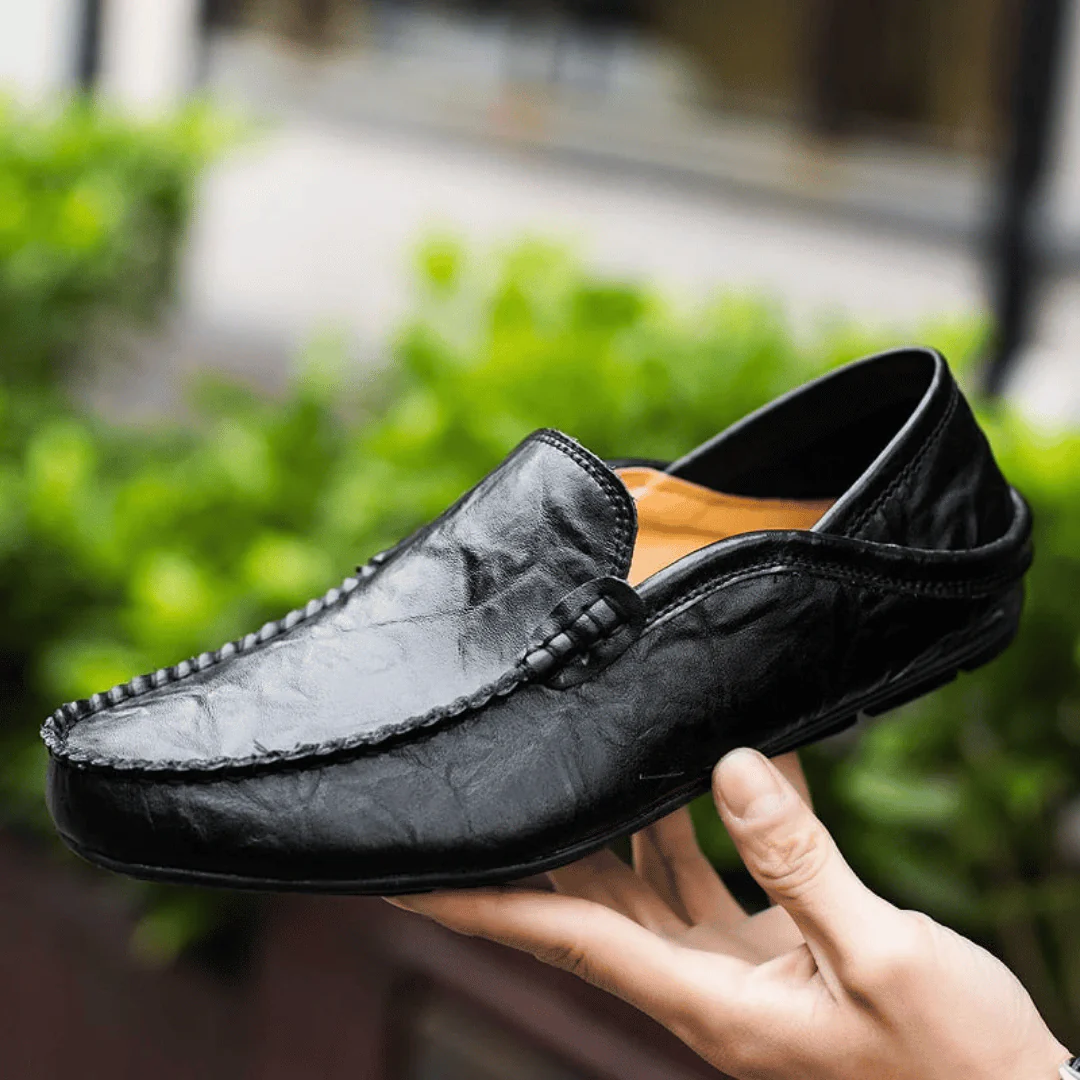 Lloyd™ | Mocassins casuais em pele feitos à mão