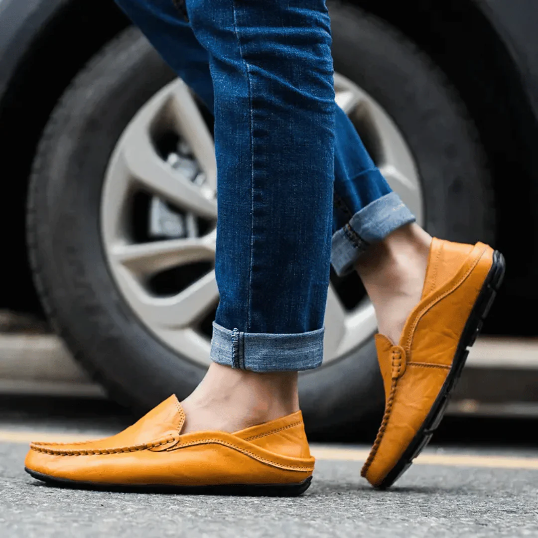 Lloyd™ | Mocasini casual din piele lucrată manual